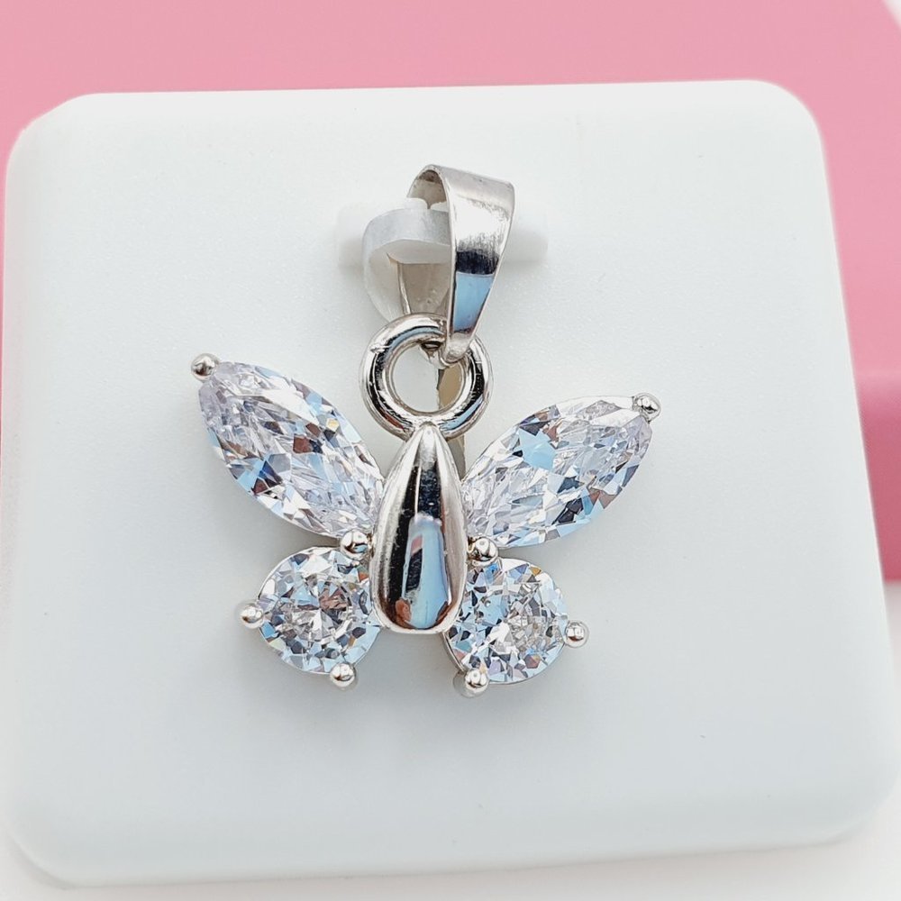 925 Sterling Silver Cubic Zirconia Pendant, U19254450 - Picture 4 of 11